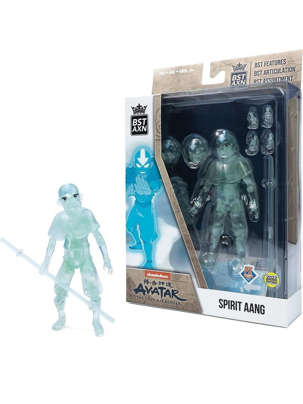 Nickelodeon Spirit Aang Figure - Translucent Teal